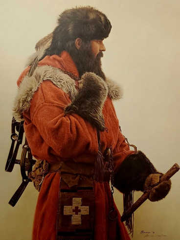 James Bama Signed and Numbered Limited Edition Lithograph: "Mountain Man" James Bama Signed and Numbered Limited Edition Lithograph: "Mountain Man"