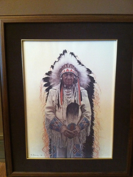 James Bama Signed and Numbered Limited Edition  Lithograph: "Shoshone Chief"