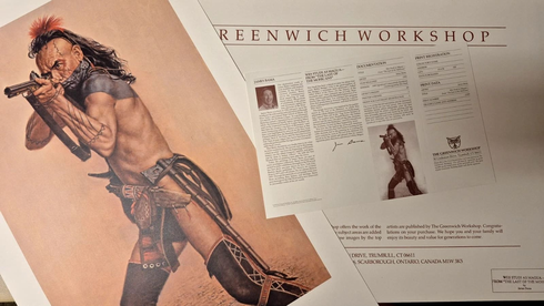 James Bama Signed and Numbered Limited Edition Lithograph: "Wes Studi as Magua - The Last of the Mohicans" James Bama Signed and Numbered Limited Edition Lithograph: "Wes Studi as Magua - The Last of the Mohicans"