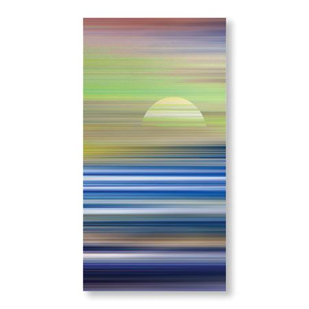 James Burghardt Limited Edition Ready to Hang Giclee on Brushed Aluminum: "Across The Water II"