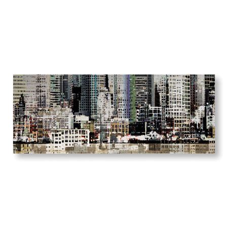 James Burghardt Limited Edition Ready to Hang Giclee on Brushed Aluminum: "Waterfront I"