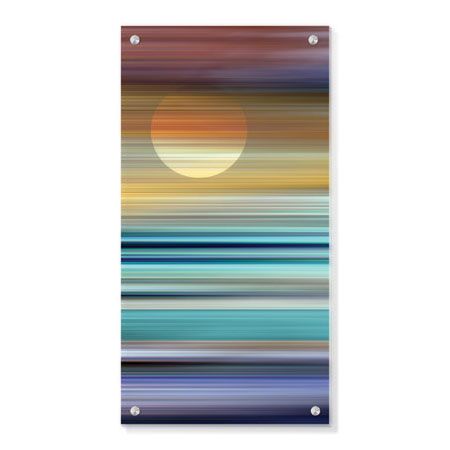 James Burghardt Limited Edition Ready to Hang Giclee on Clear Acrylic: "Across The Water I"