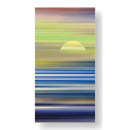James Burghardt Limited Edition Ready to Hang Giclee on Sustainable Bamboo: "Across The Water II"