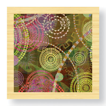 James Burghardt Limited Edition Ready to Hang Giclee on Sustainable Bamboo: "Hot Wheels I"