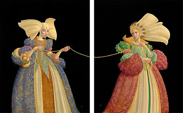 JAMES C CHRISTENSEN 11X14 Secondary Market Art: "TIE THAT BINDS DPT"