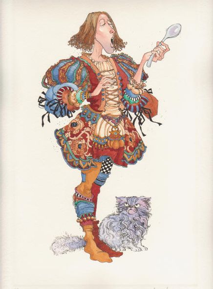JAMES C CHRISTENSEN 12X8 Secondary Market Art: "TOMMY TUCKER ETCH"