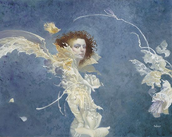 JAMES C CHRISTENSEN 18X14 Secondary Market Art: "FIONA"
