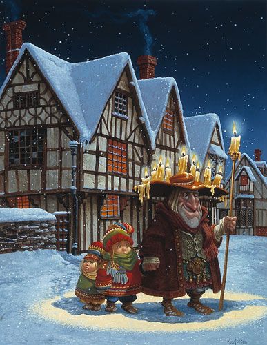 JAMES C CHRISTENSEN 18X23 Secondary Market Art: "CANDLEMAN CNV"