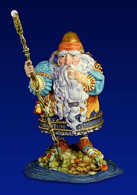 JAMES C CHRISTENSEN 22X18 Secondary Market Art: "MAN WHO MINES APGCNV"