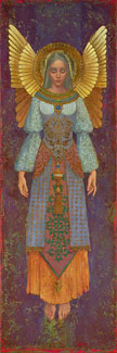 JAMES C CHRISTENSEN 9X26 Secondary Market Art: "CECELIA"