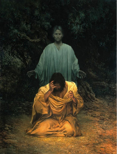 James C. Christensen Artist Proof Giclee Canvas:"Gethsemane"