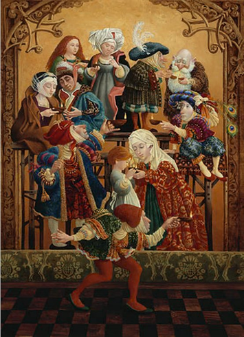 James C. Christensen Artist Proof Canvas Giclee:"Sharing Our Light"