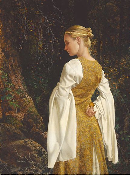 James C. Christensen Limited Edition Canvas Giclee:"The Golden Ball"