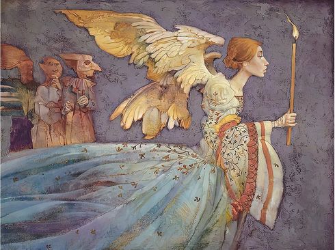 James Christensen 28x21 Gallery Wrap Canvas Giclee:"Angel" James Christensen 28x21 Gallery Wrap Canvas Giclee:"Angel"