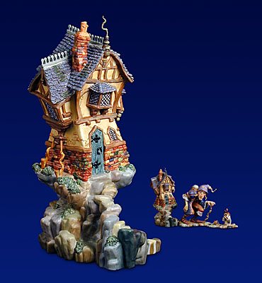 JAMES C CHRISTENSEN  Secondary Market Art: "CROOKED HOUSE PORC SO"