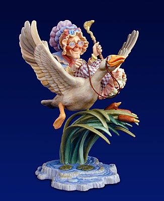 JAMES C CHRISTENSEN  Secondary Market Art: "MOTHER GOOSE PORC SO"