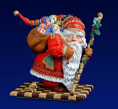 JAMES C CHRISTENSEN  Secondary Market Art: "OLDE WORLD SANTA PORC"