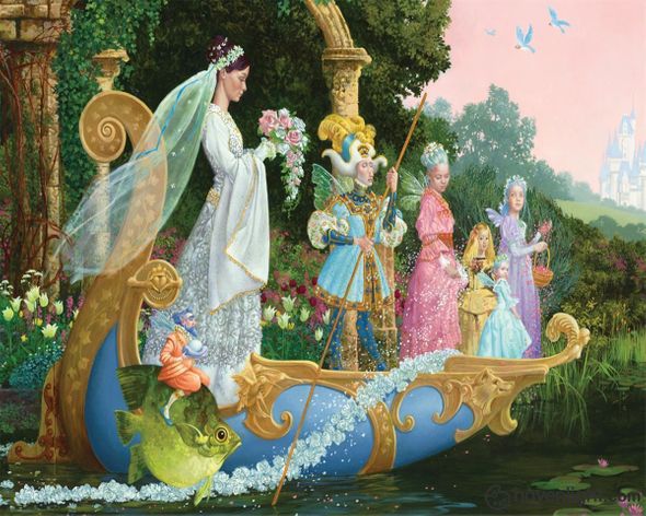 James Christensen Fine Art Canvas Giclee: "The Bride"