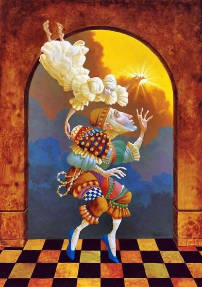 James Christensen Hand Signed and Number Limited Edition Fine Art Print:"After Clouds Sun"