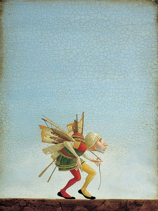 James Christensen Open Edition Fine Art Canvas:"Taking Flight"