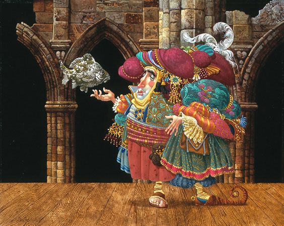 James Christensen Hand Signed and Numbered Limited Edition Serigraph:"Levi Levitates A Stone Fish"  | Out of Stock