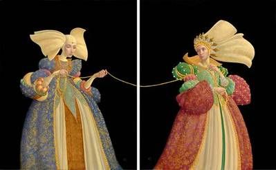 James Christensen Handsigned and Numbered Limited Edition Fine Art Print Diptych:"The Tie That Binds (Suite of 2)"