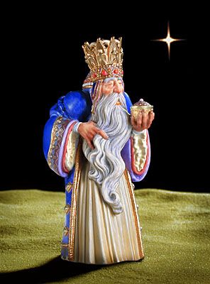 James Christensen Limited 3-Dimensional Sculpture Porcelain:"Melchior - The 1st Wise Man"