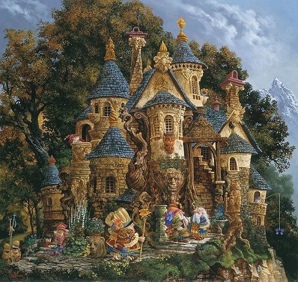 James Christensen Limited Edition Print: "College of Magical Knowledge"