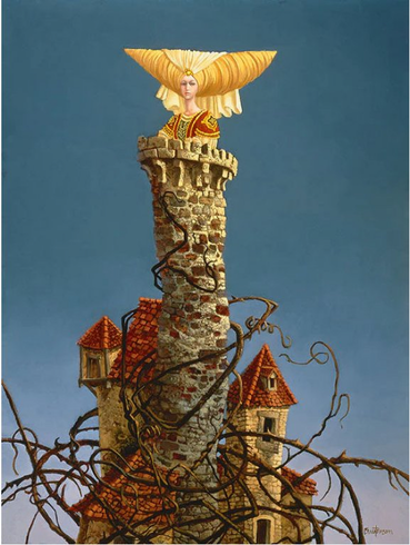 James Christensen Limited Edition Print: "Princess in the Tower"