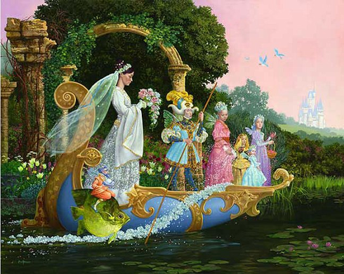 James C. Christensen Limited Edition Canvas Giclee:"The Bride"