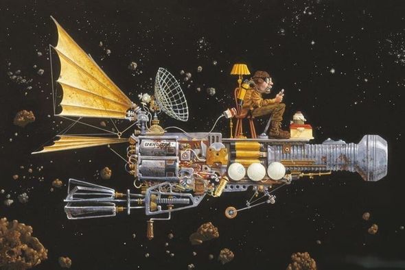James Christensen Open Edition Canvas:"Low Tech" | Out of Stock