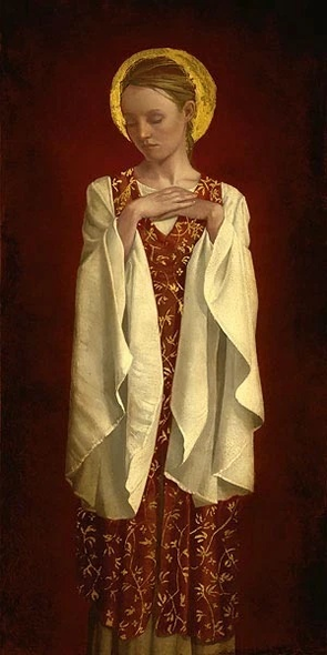 james Christensen Signed and Numbered Limited Edition  548 of 550 Lithograph: "Saint With White Sleeves"