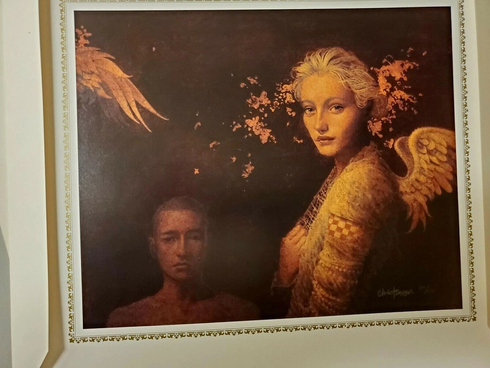 James Christensen Signed and Numbered Limited Edition Lithograph: "Men and Angels" James Christensen Signed and Numbered Limited Edition Lithograph: "Men and Angels"