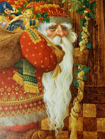James Christensen Signed and Numbered Limited Edition Lithograph: "Olde World Santa"