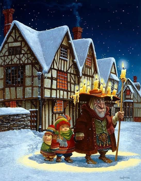James Christensen Signed and Numbered Limited Edition Lithograph: "The Candleman"
