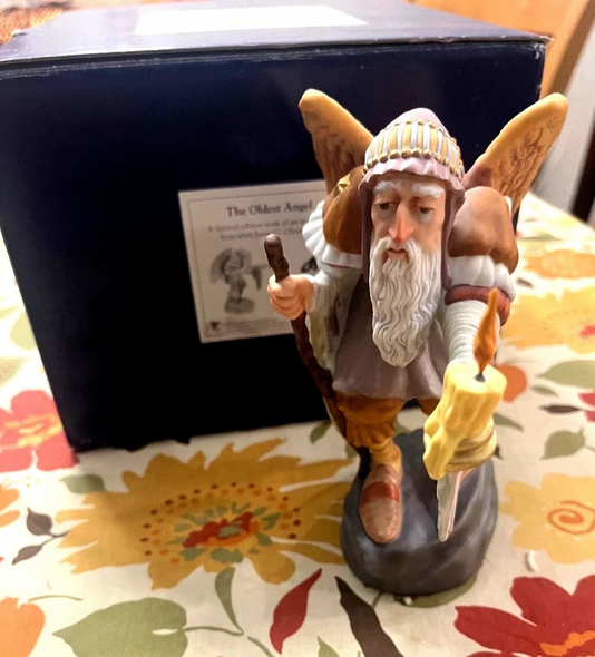 James Christensen Signed Limited Edition Figurine: "The Oldest Angel"