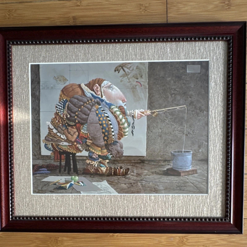 James Christensen Signed Limited Edition Lithograph Print: "Fishing"