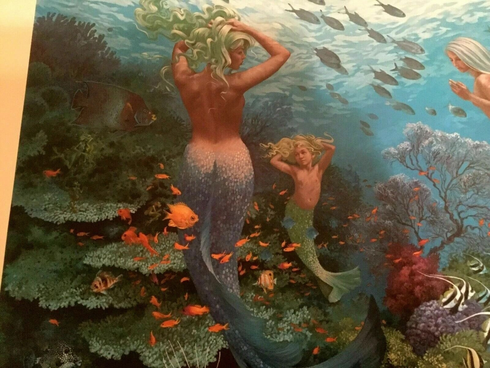 James Christiansen Signed Limited Edition Lithograph: "Sisters Of The Sea" James Christiansen Signed Limited Edition Lithograph: "Sisters Of The Sea"