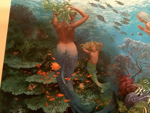 James Christiansen Signed Limited Edition Lithograph: "Sisters Of The Sea"