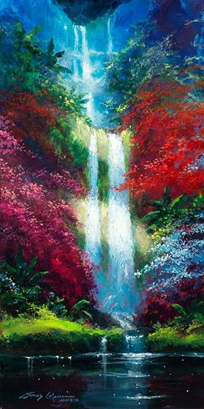 James Coleman Handsigned and Numbered Limited Edition Giclee on Canvas:"Natures Tranquility"