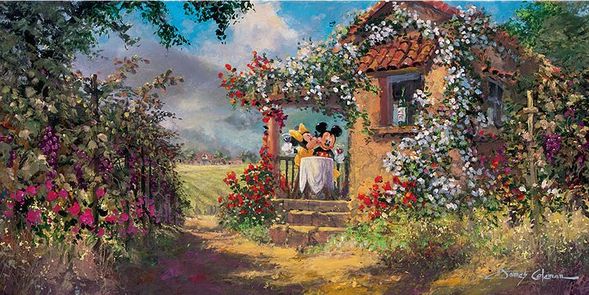 James Coleman Handsigned and Numbered Limited Edition Giclee on Canvas:"Our Old Familiar Place"