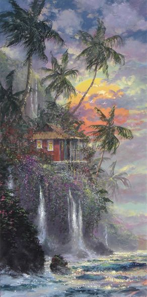 James Coleman Handsigned and Numbered Limited Edition Giclee on Canvas:"Tranquility"