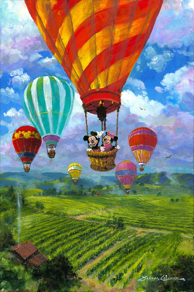 James Coleman Original Art with Free Framing:"Rising Over Napa - Minnie"