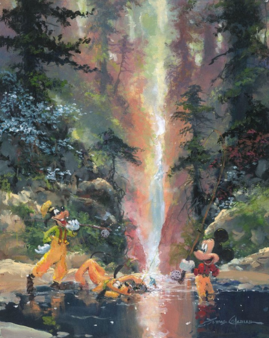James Coleman Original Art with Free Framing:"Secret Fishing Place - Pluto" James Coleman Original Art with Free Framing:"Secret Fishing Place - Pluto"
