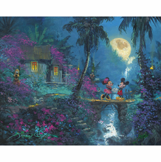 James Coleman Original Art with Free Framing:"Twin Palms - Minnie"