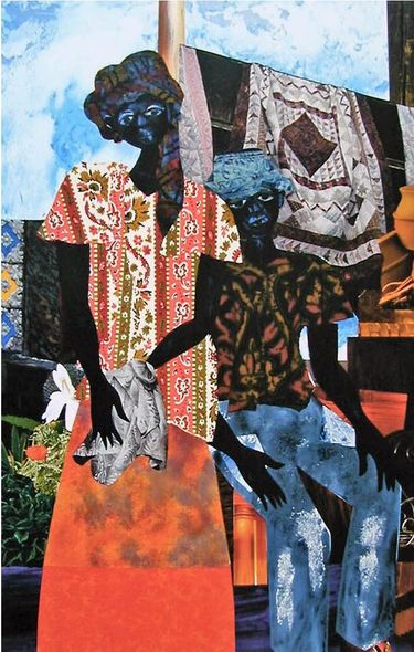 James Denmark Hand Signed Publisher Proof Lithograph:"Backyard"