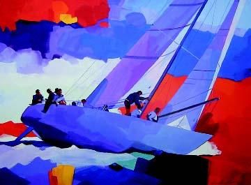 James Dewitt Hand Signed and Numbered Limited Edition: "Formula I Yacht Racing" | Out of Stock