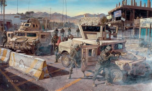 JAMES DIETZ 25X15 Secondary Market Art: "ON ANY GIVEN DAY"
