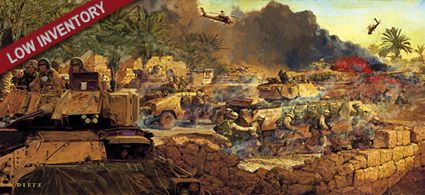 JAMES DIETZ 27X12 Secondary Market Art: "ROCK & MARNE TIGRIS"