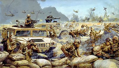 JAMES DIETZ 31X18 Secondary Market Art: "LIGHTNING DESERT STORM"
